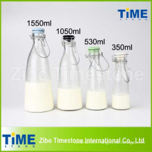 500ml 1000ml 1500ml Clip Céramique Couvercle Clear Glass Bidons de lait